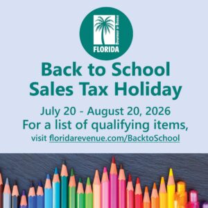 Back to School Tax Holiday