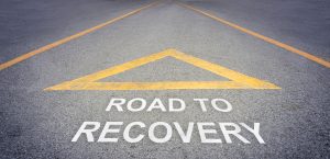 Road To Recovery road sign