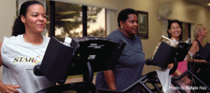 UCF Faculty and staff working out in the Wellness Research Center